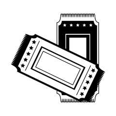 event entrance ticket with stars icon image