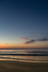 Obraz premium Beautiful sunrise at the Black Sea in Mamaia, Romania