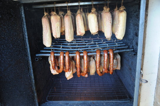 Smoking oven in an eastern Polish private garden