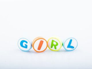  alphabet printed on the shape eraser for learning purposes. Copy space for text and logo.