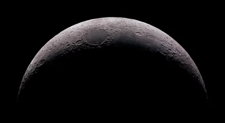 Tuinposter High detail 15% Crescent Moon shot at 2.700mm focal length © manuelhuss