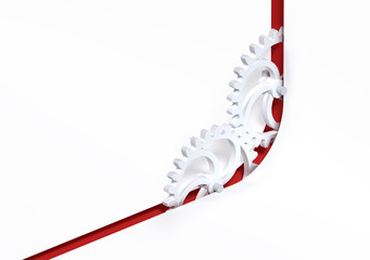 Cogwheel 3d illustration