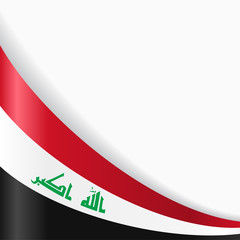 Iraqi flag background. Vector illustration.