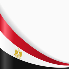 Egyptian flag background. Vector illustration.