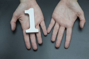 On the female palms figure one.