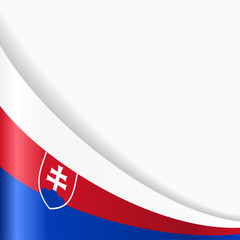 Slovak flag background. Vector illustration.