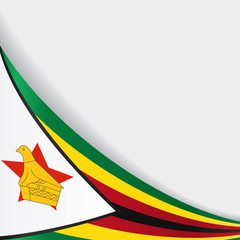 Zimbabwe flag background. Vector illustration.