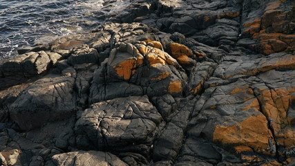 colorful ocean rocks