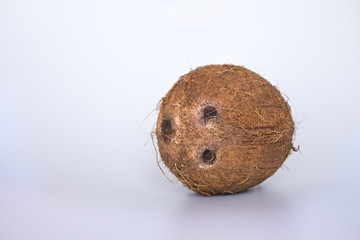 Coconut isolated on the white background