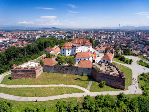 The Brasov Fortress as seen from above