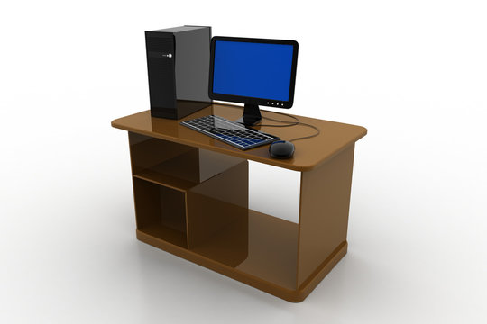Computer with table