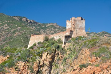 Obraz premium Corse fort de Girolata