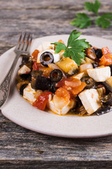 Vegetable salad with cheese