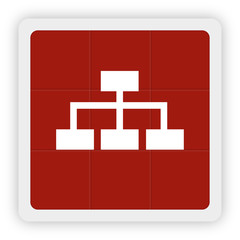 Red Icon Schaltfläche - Struktur