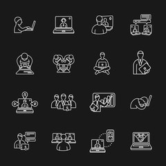 laptop and people icons