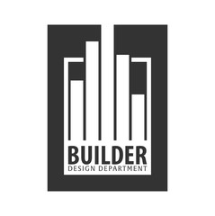 Building logo. Design department. Modern Buildings. Company icons.