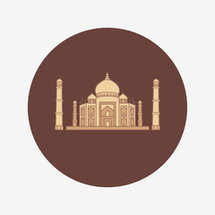 Taj Mahal icon.