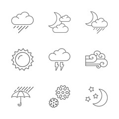 modern weather icons