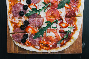 tasty food, luxury food, expensive restaurant, plate on the table