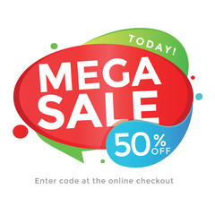 Naklejka premium Modern Abstract Summer Sale Illustration Banner