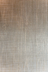Closeup surface wood pattern at brown painted wood weave chair texture background