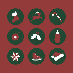 Weihnachten - Symbole - Icons