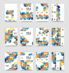 Fototapeta premium Set of brochure cover templates