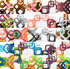 Set of square backgrounds