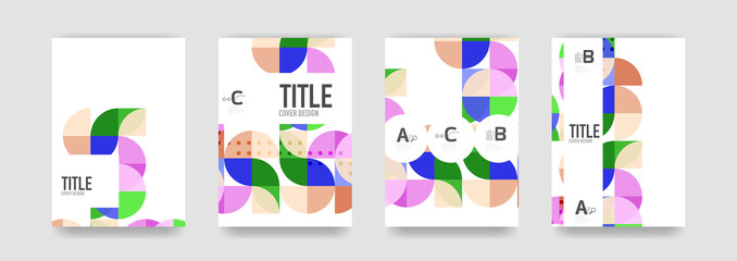 Set of brochure cover templates