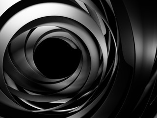 Dark Abstract Round Design Background