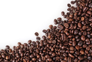 Roasted coffee beans background