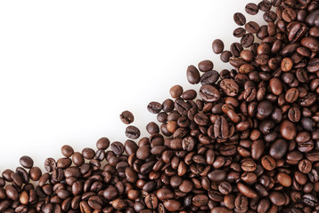 Roasted coffee beans background