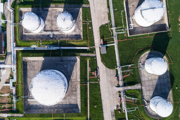 oil refinery industrial area