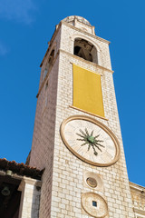 Luza belfry in Old city Dubrovnik - obrazy, fototapety, plakaty