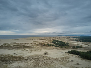 Aerial view of Curonian Spit.