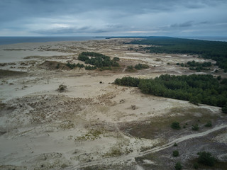 Aerial view of Curonian Spit.