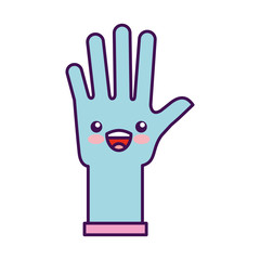 rubber gloves kawaii character