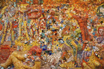 Mosaic wall