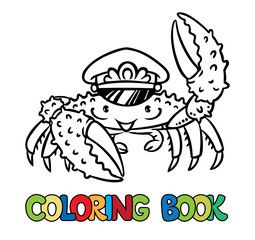 Crab coloring book