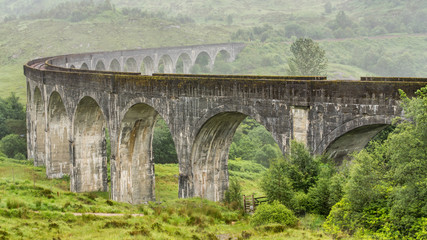 Fototapeta na wymiar Glenfinnan Viadukt Schottland