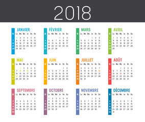 Calendrier Agenda 2018