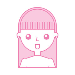young woman avatar character