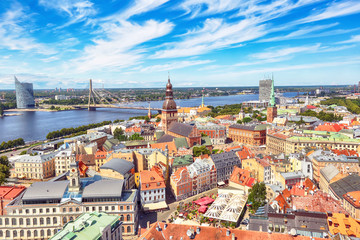 Riga, Latvia - obrazy, fototapety, plakaty
