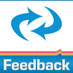 Feedback Bottom Text Blue Colorful 