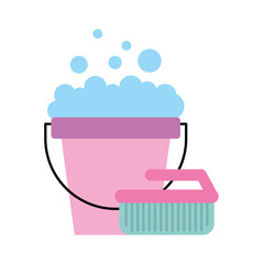 laundry bucket with foam