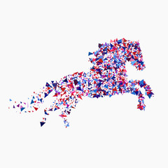 Icon of running horse