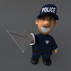 Police - 3D Illustration