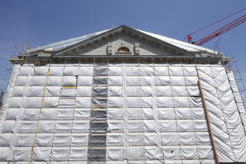 Großbaustelle Museumsinsel in Berlin-Mitte