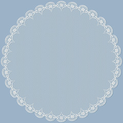 Round lacy frame. Objects grouped and named in English. No mesh, gradient, transparency used.