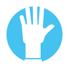 Obraz premium rubber gloves isolated icon